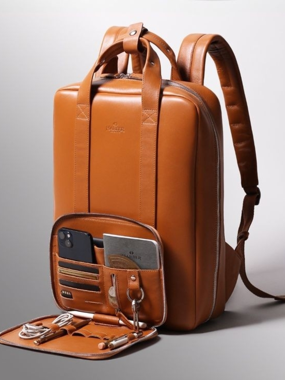 Harber London Modular Leather Backpack